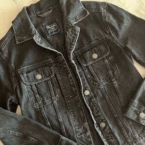 Abercrombie black denim jacket